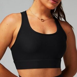 FABLETICS Black On-The-Go Medium Impact Active Workout Gym Sports Bra Size Small